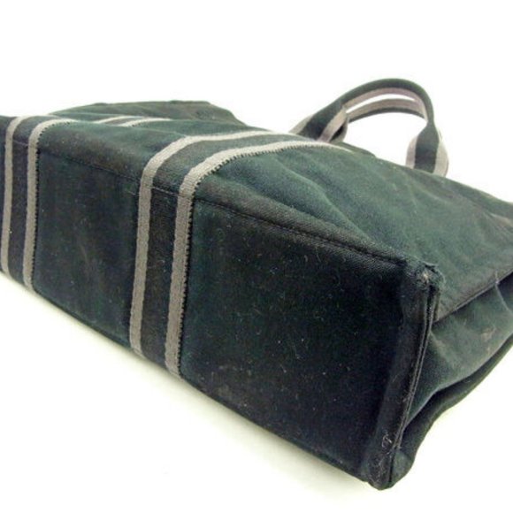 Hermes Tote bag Fourre Tout Black Grey Woman Authentic Used Y5998 - Picture 5 of 6